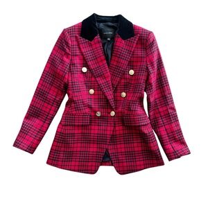 Banana Republic PLAID CAPTAIN'S BLAZER
